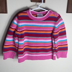 Hanna Andersson Pink Rainbow Sweater